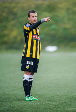 Häckens Rasmus Andernil Bozic i fotbollsmatchen mellan BK Häcken och Landskrona BoIS i U19 Allsvenskan Södra den 05 januari 2014 i Göteborg .