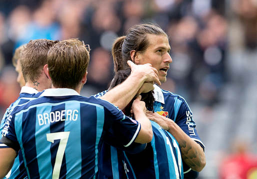 Djurgårdens Aleksandar Prijovic jublar