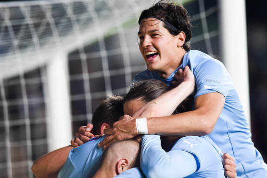 Malmö FFs Miiko Albornoz jublar