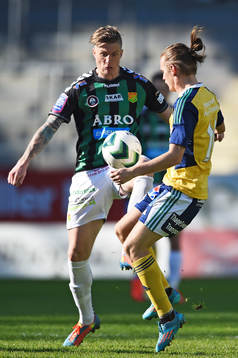 GAIS Andreas Drugge och Ljungskiles Jonas Lindberg