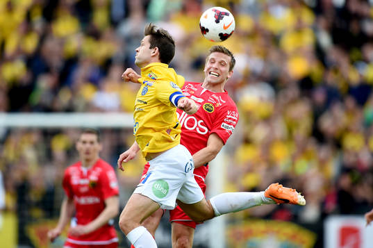 Falkenbergs David Svensson och Elfsborgs Anders Svensson i