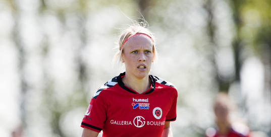 Kristianstads Linnea Liljegärd i matchen i damallsvenskan mellan Kristianstad och Piteå i Kristianstad 27 april 2014.