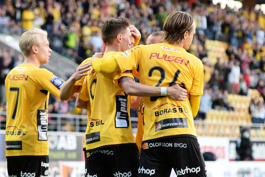 Elfsborgs Lasse Nilsson jublar efter 3-1