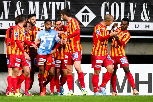 Syrianskas Yussuf Saleh (m) jublar