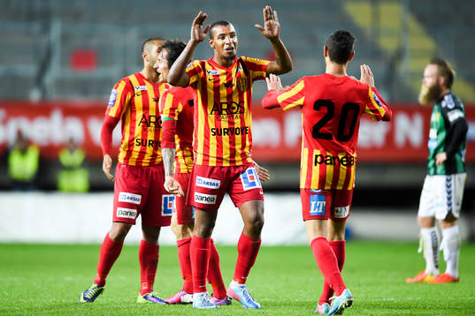 Syrianskas Gerlem William De Jesus Almeida är glad