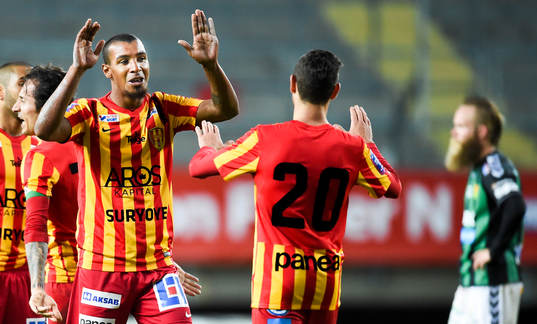 Syrianskas Gerlem William De Jesus Almeida är glad