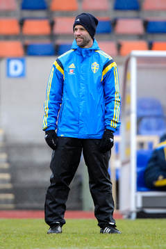 Sveriges tränare Matti Demegård