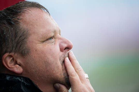 Helsingborgs tränare Roar Hansen vid Helsingborgs träning