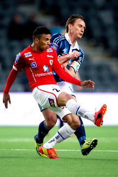 Kalmars Ismael Silva Lima och Djurgårdens Andreas Johansson