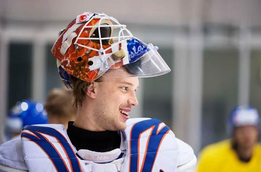 Målvakten Anders Nilsson och andra spelare i laget fick