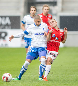 Norrköpings Rawez Lawan och Kalmars Markus Thorbjörnsson