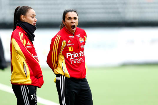 Tyresös Rilany Agular da Silva och Marta Vieira da Silva