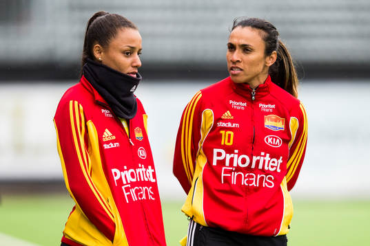 Tyresös Rilany Agular da Silva och Marta Vieira da Silva