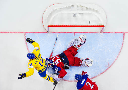 Sveriges Joakim Lindström jublar