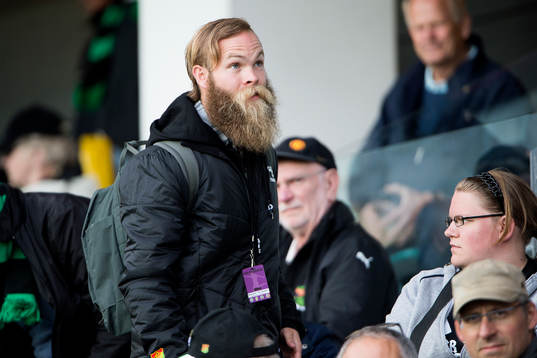 Gais Asgeir Börkur Asgeirsson på läktaren