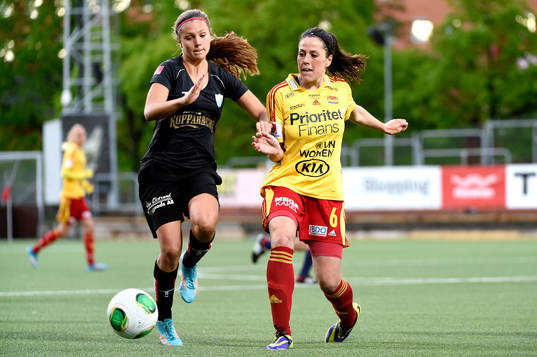 Göteborgs Lieke Martens och Tyresös Madelaine Edlund