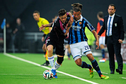 IFK Göteborgs Gustav Svensson  och Djurgårdens Aleksandar Prijovic