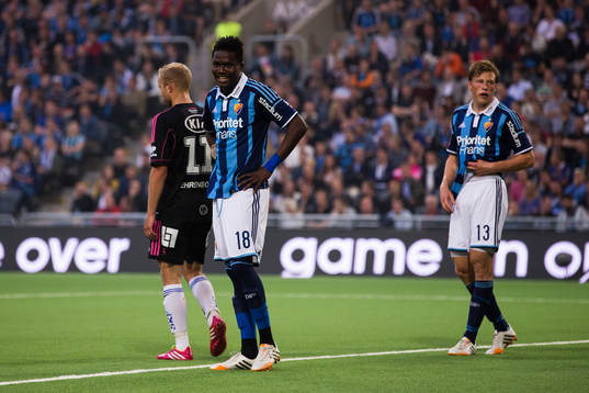 Djurgårdens Daniel Amartey och Emil Bergström