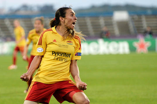 Tyresös Marta Vieira da Silva jublar