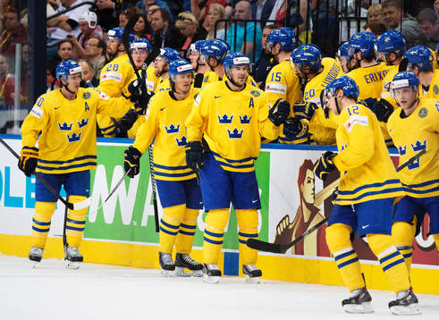 Sveriges Mikael Backlund, Magnus Nygren, Jimmie Ericsson,