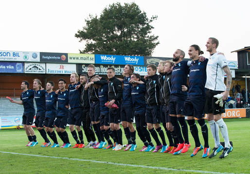   i den allsvenska matchen mellan Mjällby och Malmö FF i Hällevik 22 maj  2014.