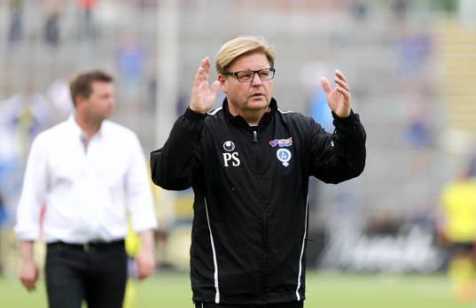 Halmstads tränare Jens Gustafsson och Åtvidabergs Tränare Peter Swärdh