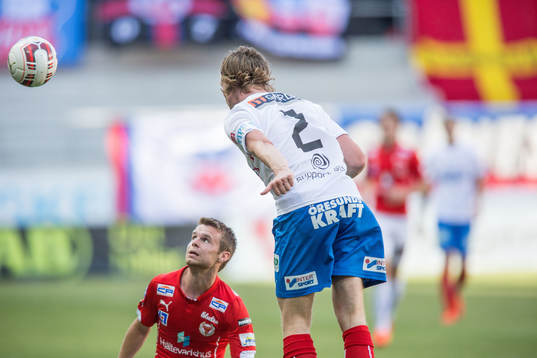 Kalmars Måns Söderqvist och Helsingborgs Carl Johansson