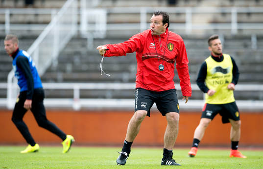 Belgiens förbundskapten Marc Wilmots