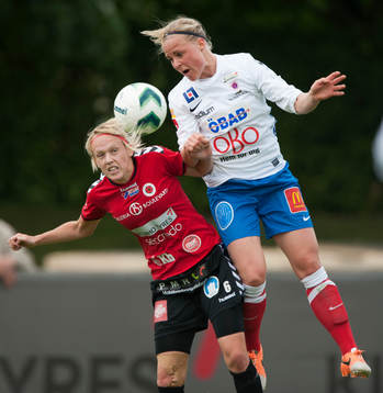 Kristianstads Linnea Liljegärd i matchen i semifinalen i Svenska Cupen mellan Kristianstad och Örebro i Kristianstad 29 maj  2014.