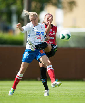 Örebros Elin Magnusson och Kristianstads Therese Andersson