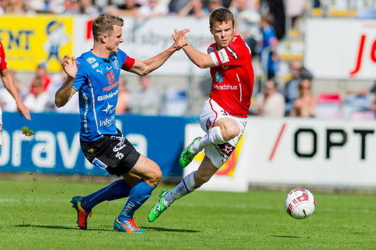 Halmstads Richard Magyar och Kalmars Sebastian Ramhorn