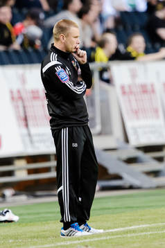 Brommapojkarnas tränare Stefan Billborn