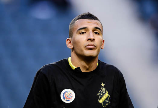 s Nabil Bahoui under fotbollsmatchen i Allsvenskan mellan AIK och Brommapojkarna den 2 juni 2014.