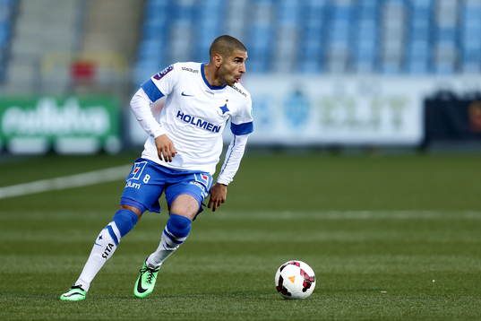 Norrköpings Rawez Lawan i fotbollsmatchen mellan