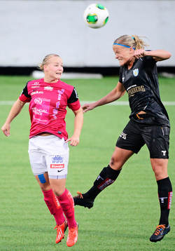 Jitex Sofie Erlandsson och Göteborgs Kathlene Fernström