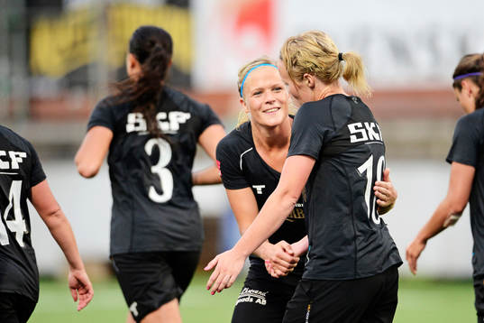 Göteborgs Kathlene Fernström och Göteborgs Sofia Skog