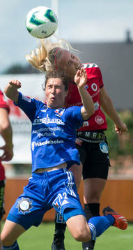 Vittsjös Jane Ross i matchen i damallsvenskan mellan Kristianstad och Vittsjö i Kristianstad 7 juni.