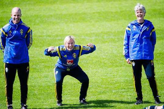 Sveriges assisterande tränare Matti Demegård,