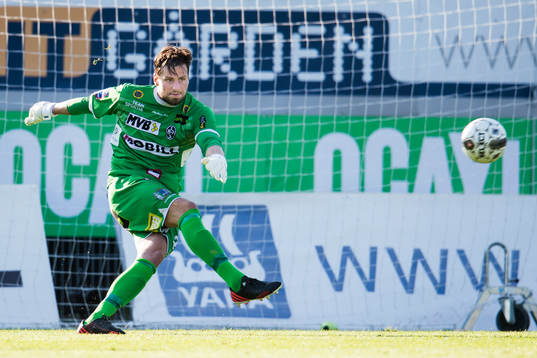 Landskronas målvakt Niklas Uddenäs