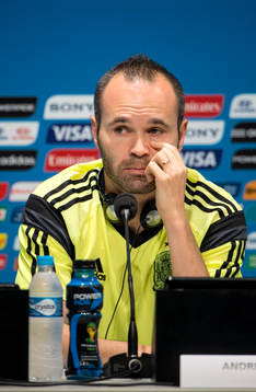 Spaniens Andres Iniesta