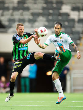 GAIS Joel Johansson utmanar Hammarbys Marko Mihajlovic
