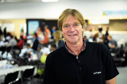 Glenn Strömberg, Kommentator SvT innan fotbollsmatchen mellan Spanien och Chile