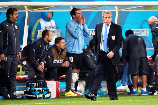 Uruguays förbundskapten Oscar Tabarez