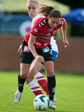 Kristianstads Alice Nilsson och Örebros Elin Magnusson i