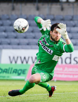 Landskronas målvakt Niklas Uddenäs