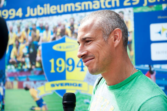  inför jubileumsmatchen för VM-laget 1994 i Båstad 28  juni.