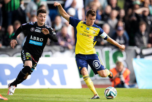 Ängelholms Michael Baggner och GAIS Petri Zhubi