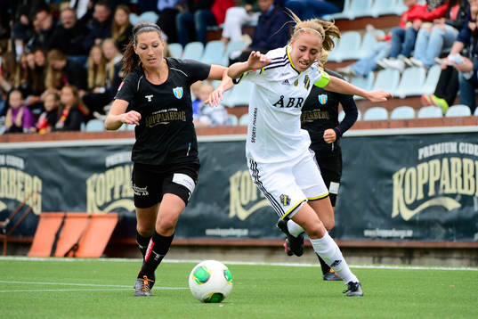 Göteborgs Anna Ahlstrand och AIKs Petra Andersson