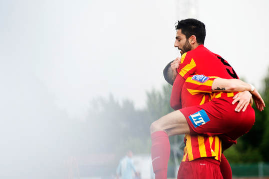 Syrianskas Isa Demir jublar