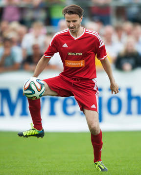 Yksel Osmanovski  i jubileumsmatchen VM-laget 1994 i Grevie 29  juni.